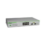 Allied Telesis AT GS950/8 WebSmart Switch - Switch - gestito - 8 x 10/100/1000 + 2 x SFP condiviso - desktop